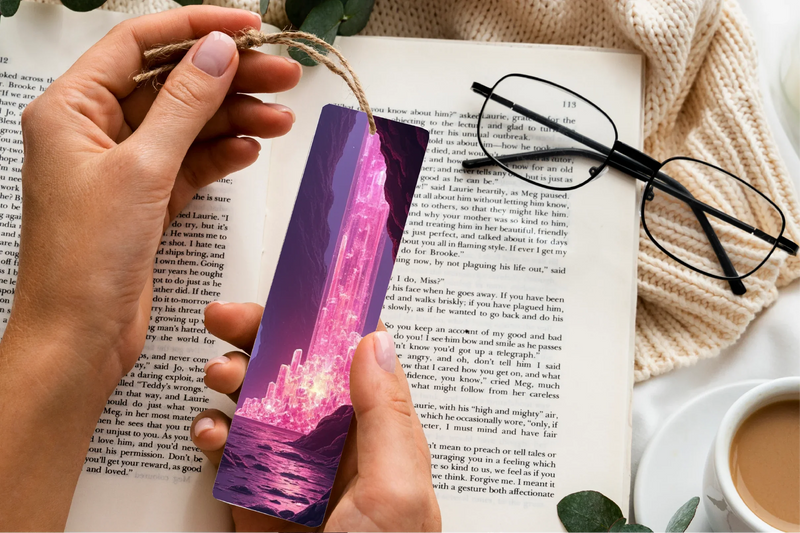Crystal Cavern Bookmark Journal - CraftNest - Digital Crafting and Art