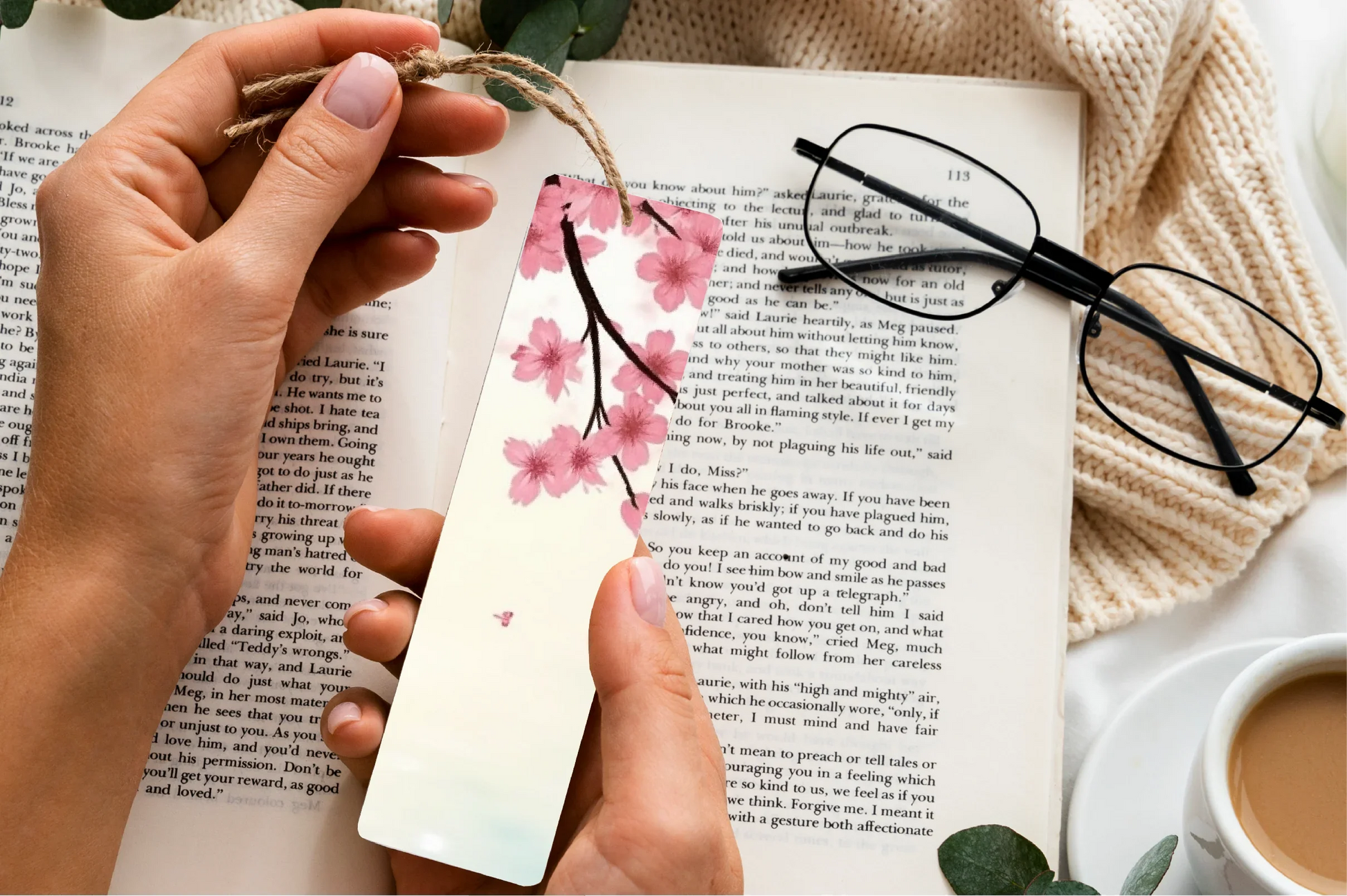 Sakura Blossom Serenity Bookmark Journal - CraftNest - Digital Crafting and Art