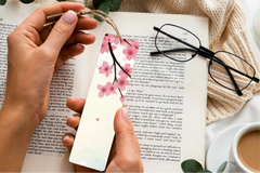 Sakura Blossom Serenity Bookmark Journal - CraftNest - Digital Crafting and Art