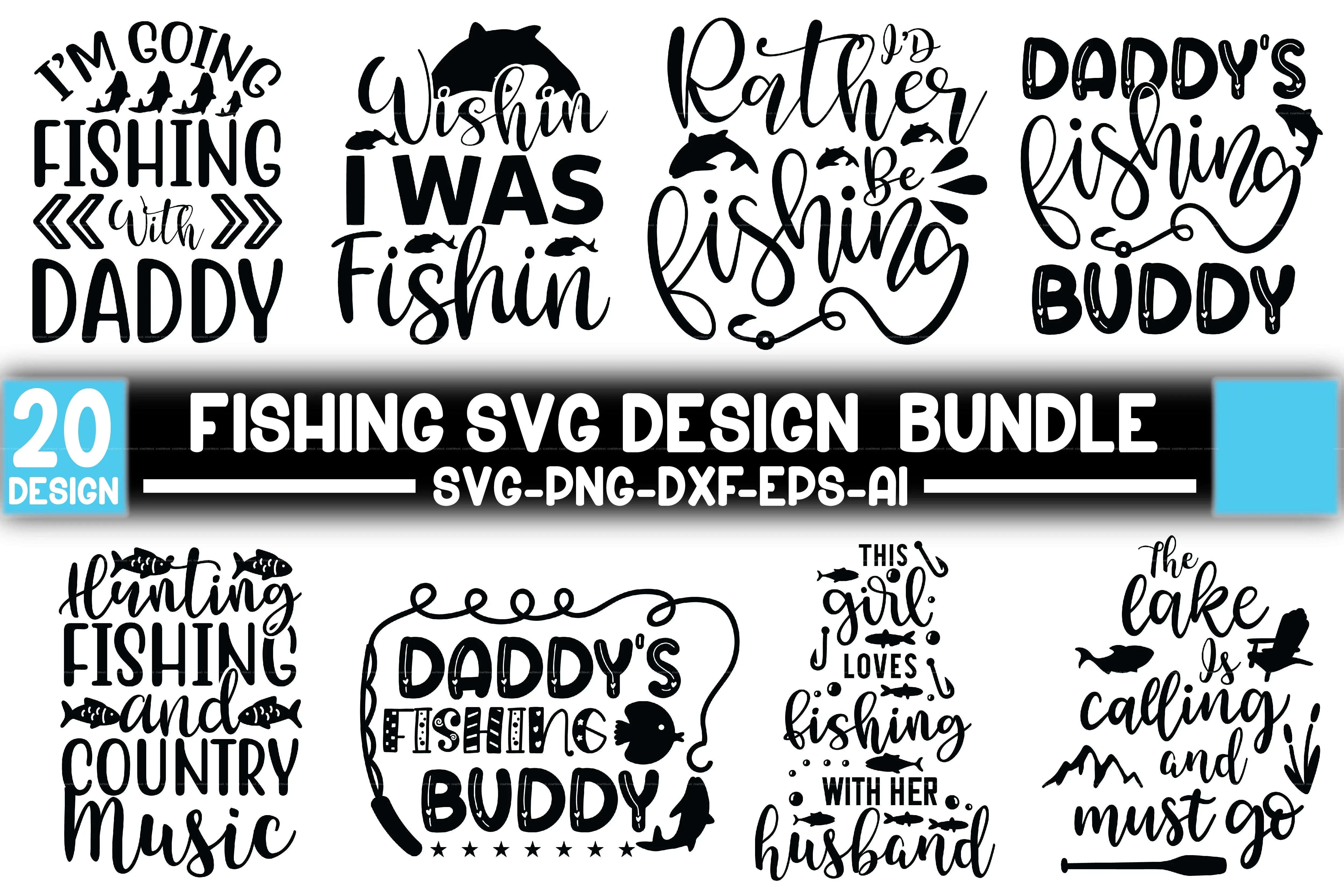 Fishing Design SVG Bundle