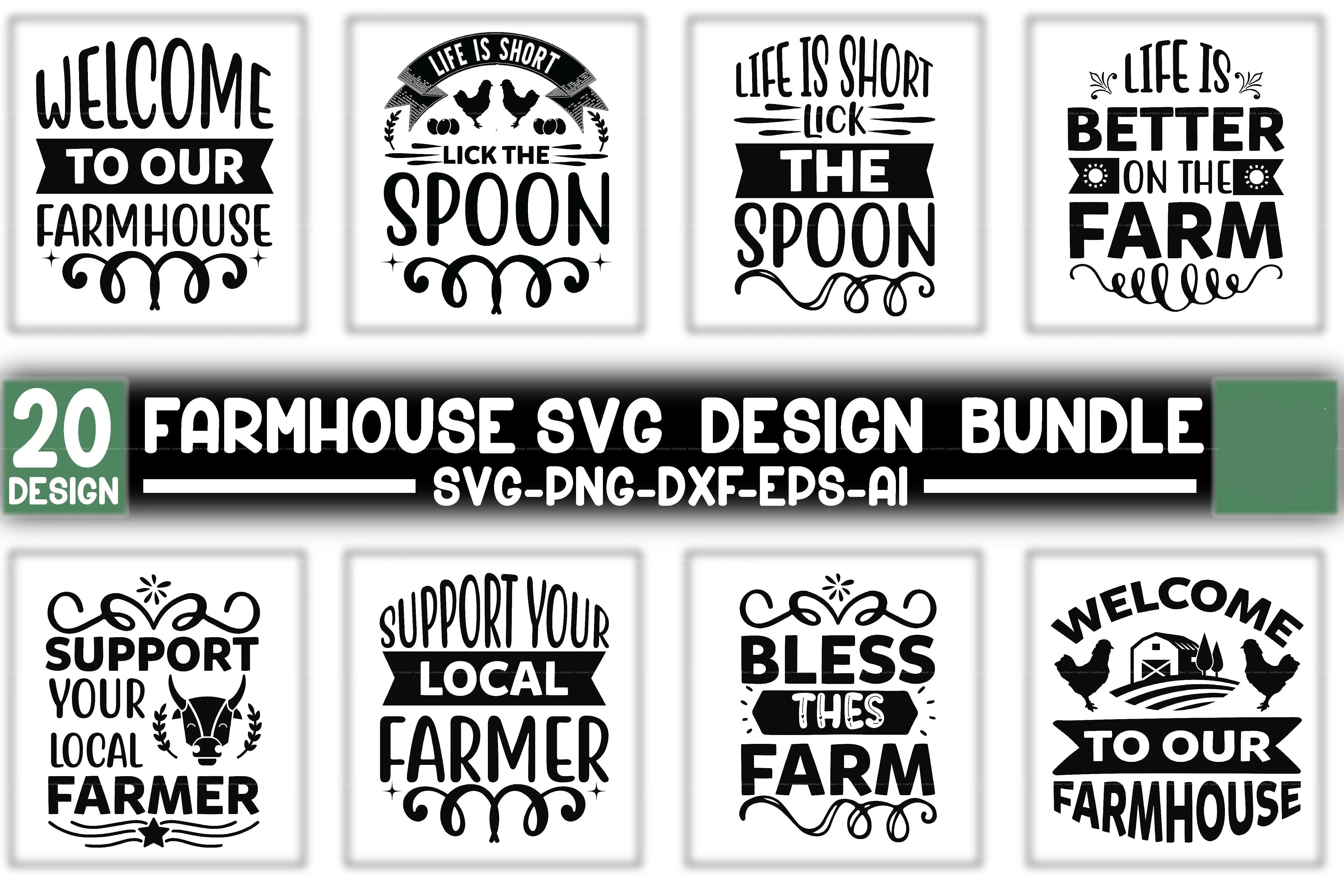 Farmhouse Design SVG Bundle