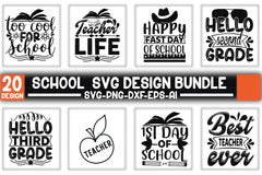 School Design SVG Bundle 3 - CraftNest - Digital Crafting and Art