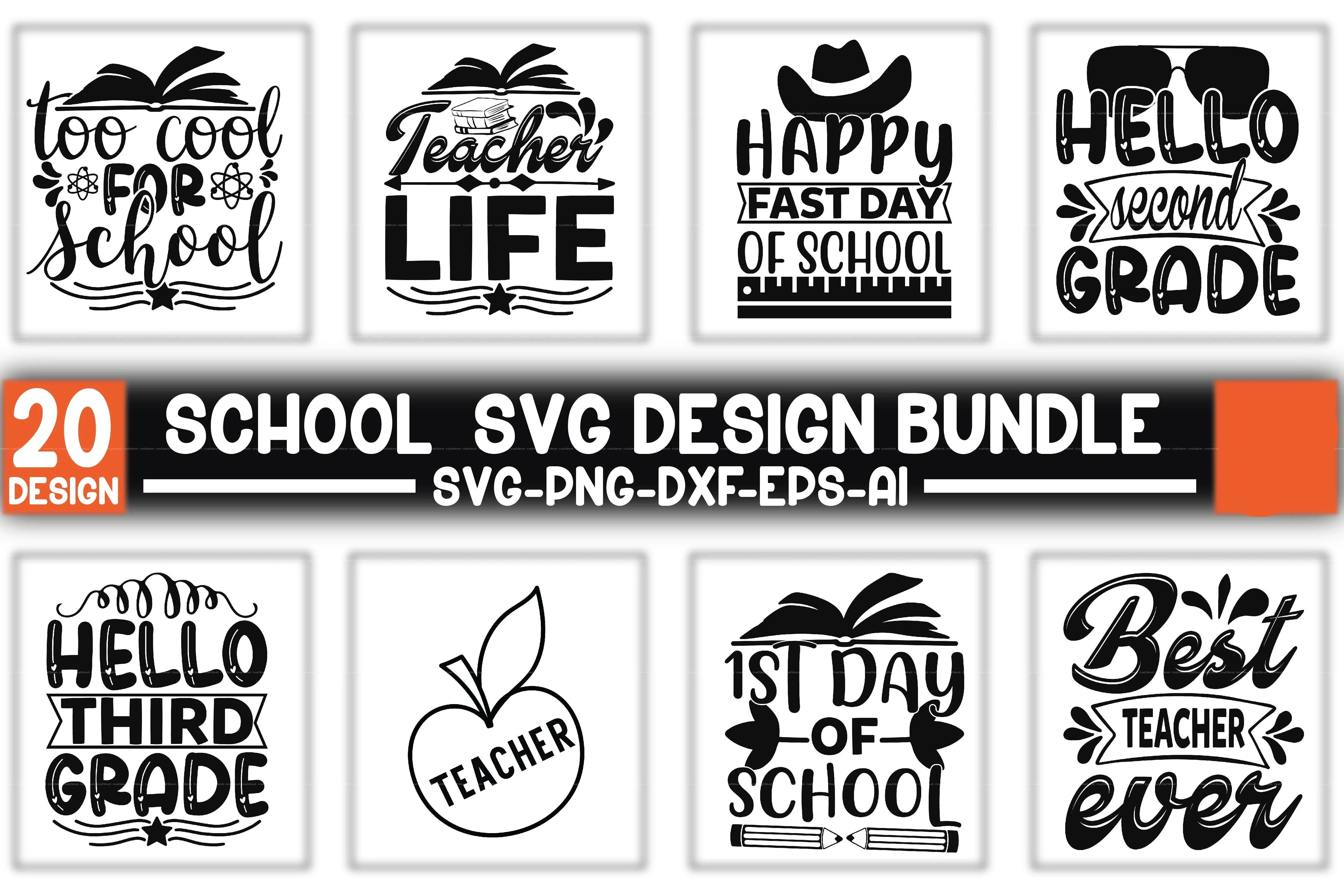 School Design SVG Bundle