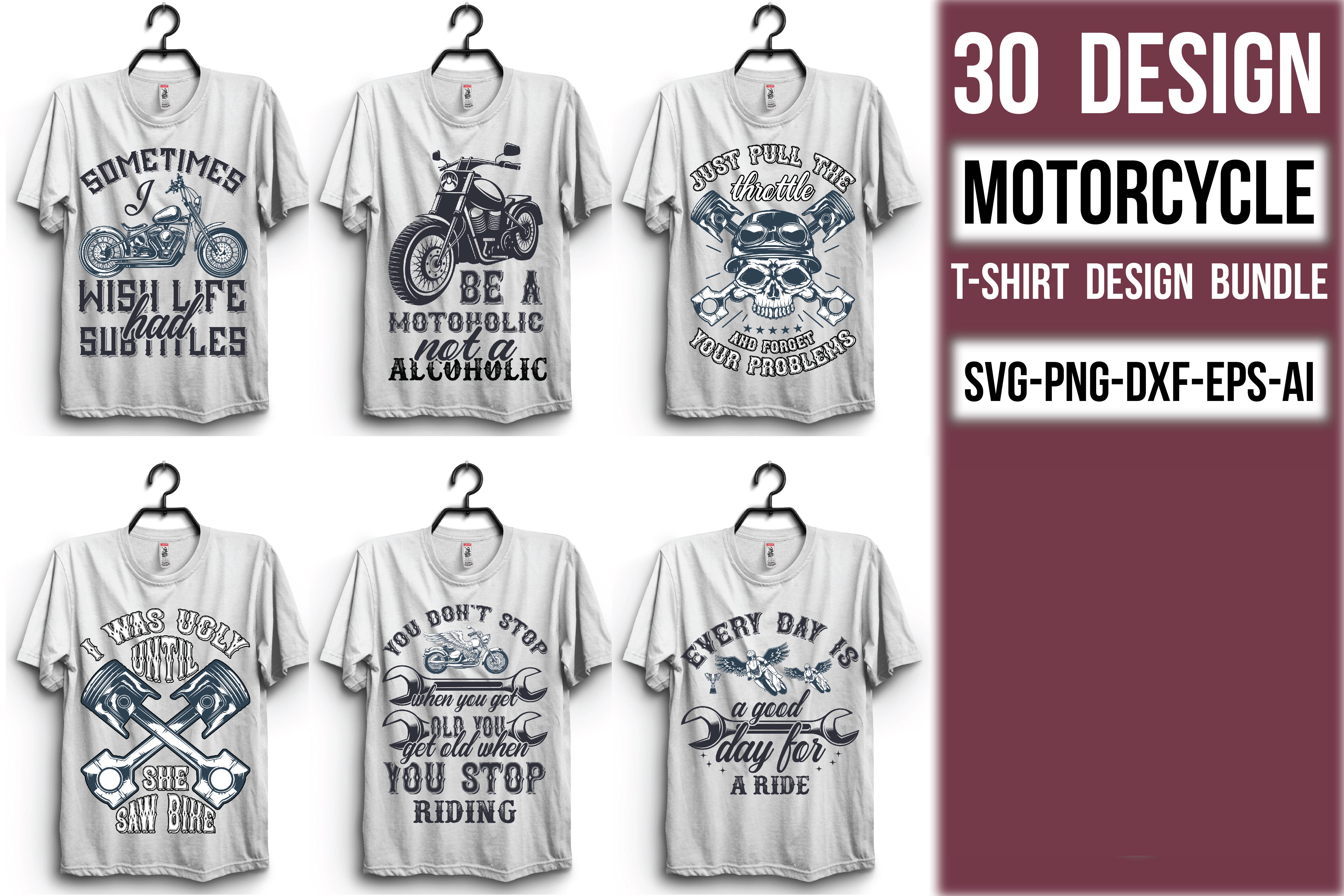 Motorcycle T Shirt Bundle 2