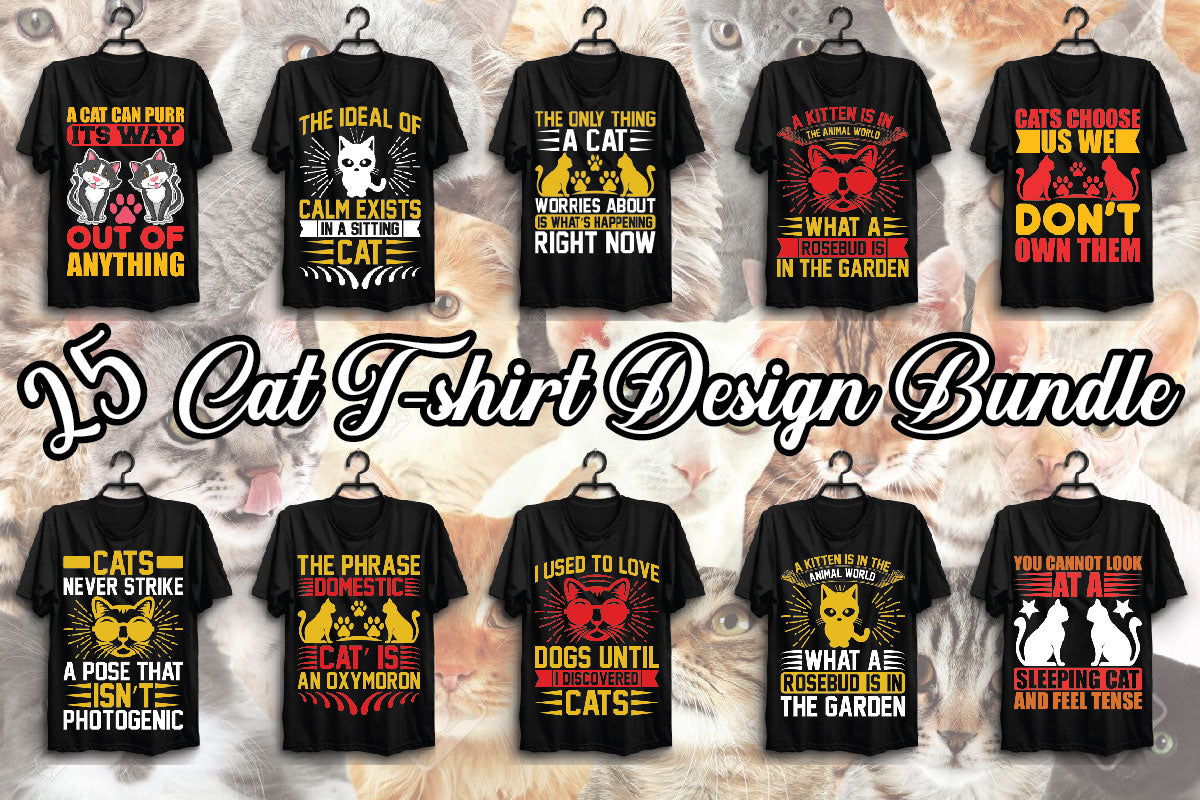 Cat T Shirt Bundle 4