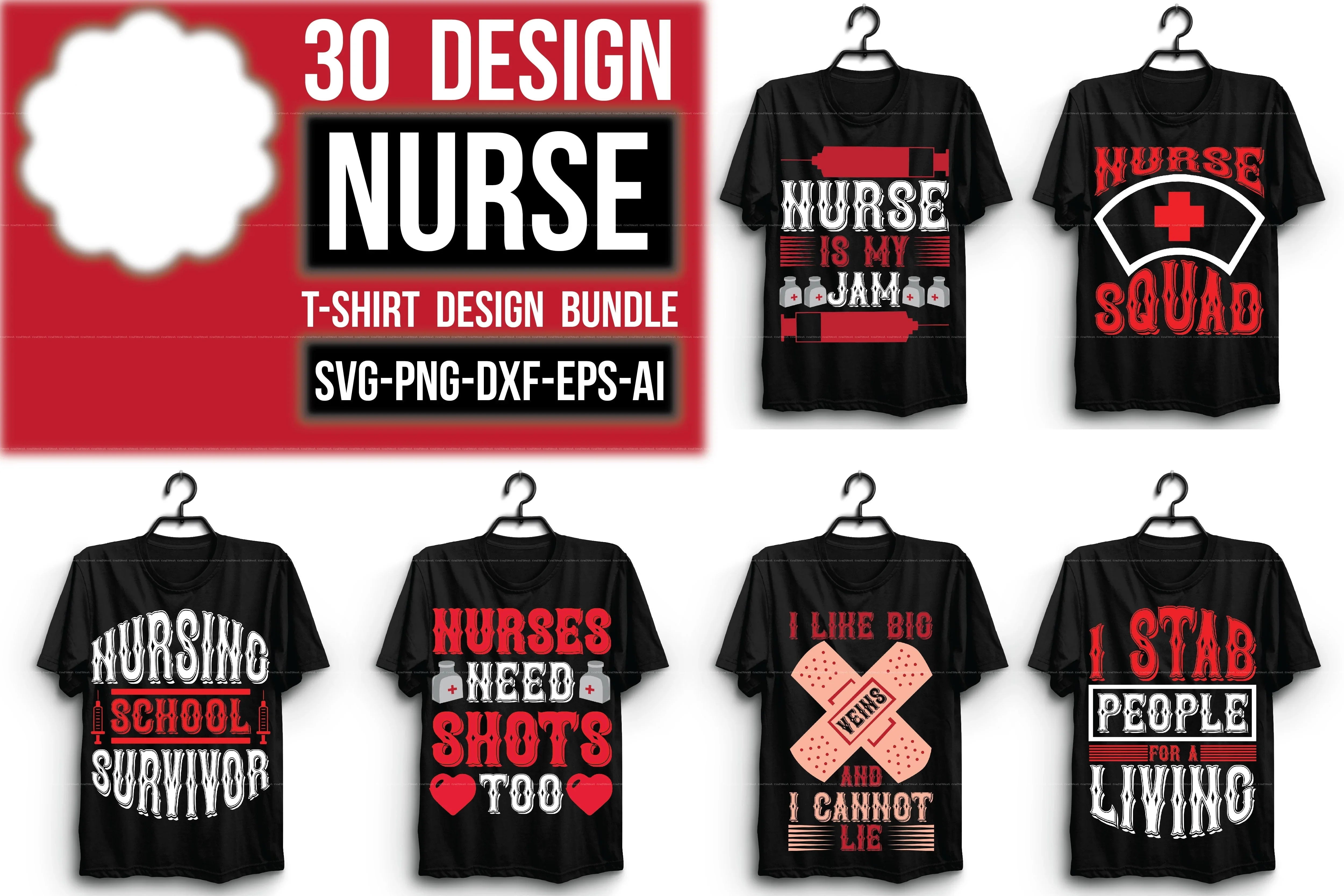 Nurse Design SVG Bundle 3 - CraftNest - Digital Crafting and Art
