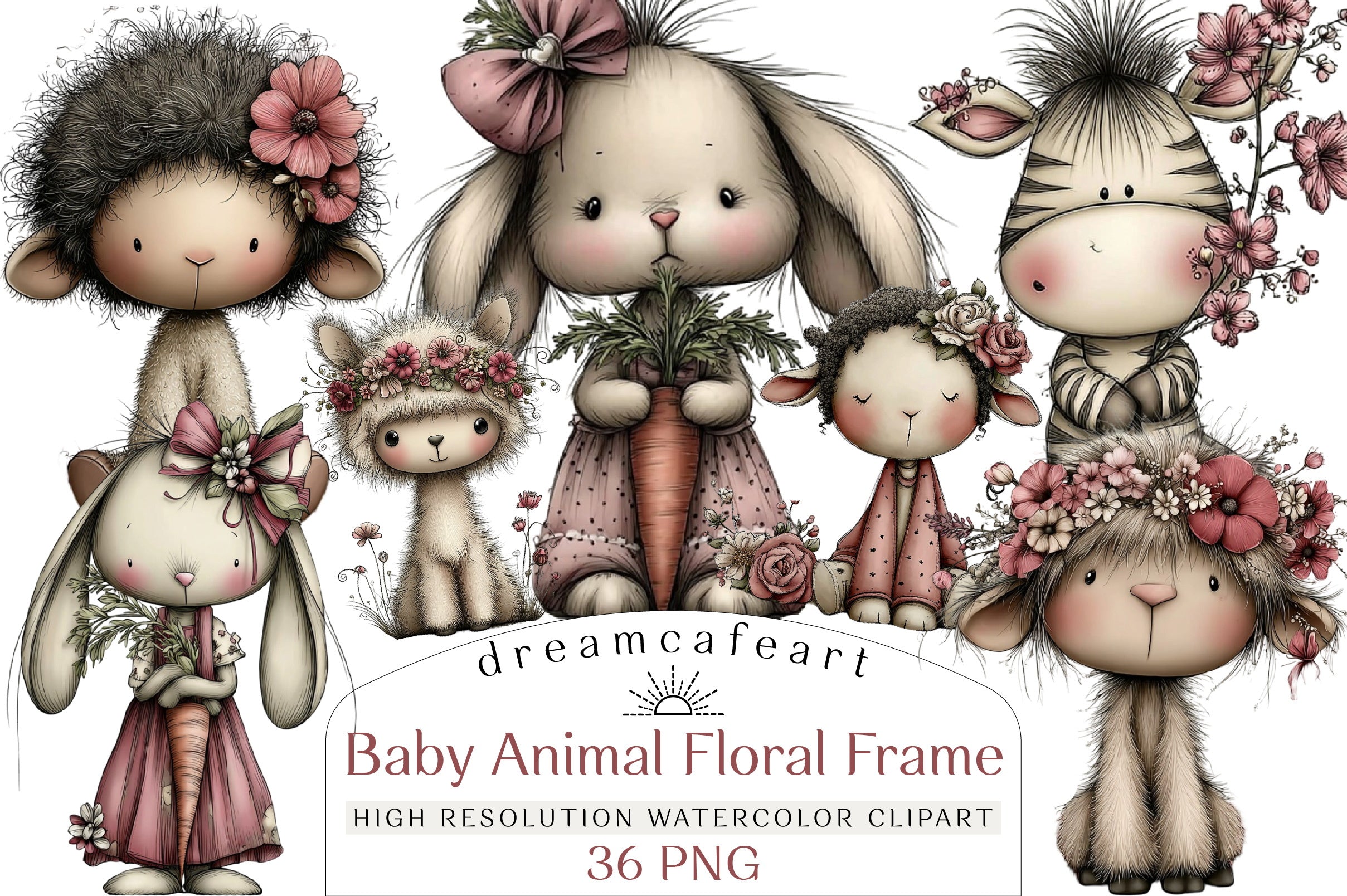 Black Friday Pin Up Girl Clipart Bundle