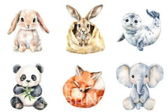 Baby Animal Nursery Clipart Bundle - CraftNest - Digital Crafting and Art