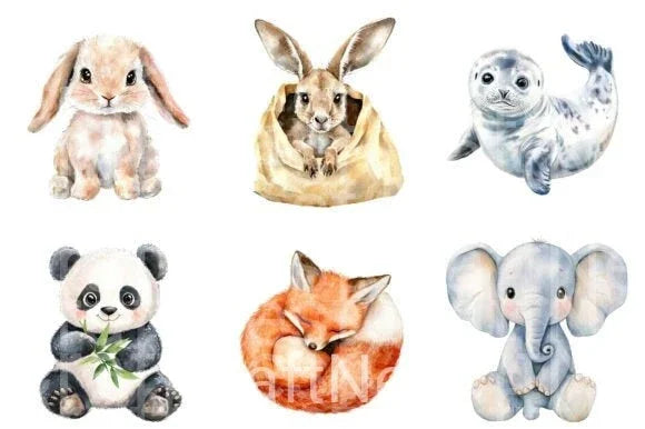 Baby Animal Nursery Clipart Bundle - CraftNest - Digital Crafting and Art