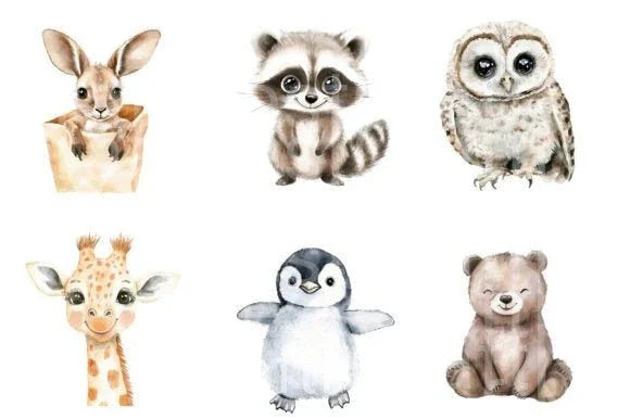Baby Animal Nursery Clipart Bundle - CraftNest - Digital Crafting and Art