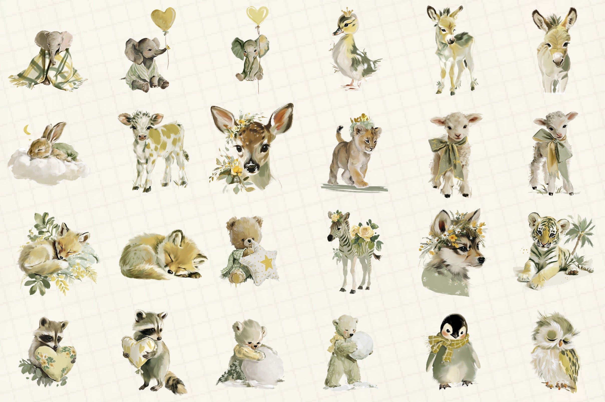 Baby Animals Clipart Bundle