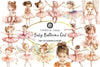 Baby Ballerina Girls Clipart Bundle