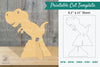 Baby Dinosaur Printable Cut Template - Clipart Bundle
