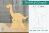 Baby Dinosaur Printable Cut Template - Clipart Bundle