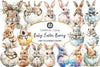 Baby Easter Bunny Clipart Bundle