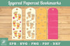 Baby Footprint Layered Papercut Bookmark Clipart Bundle