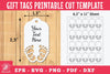 Baby Footprint Tags Printable Template Bundle