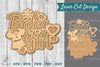 Baby Girl Laser Cut Sign Clipart Bundle