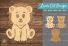 Baby Lion 3D Laser Cut Clipart Bundle
