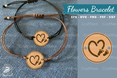 Baby Love Lasercut Bracelet Design - CraftNest - Digital Crafting and Art