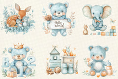 Baby Milestone Clipart Bundle - CraftNest - Digital Crafting and Art