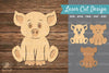 Baby Pig 3D Laser Cut Clipart Bundle