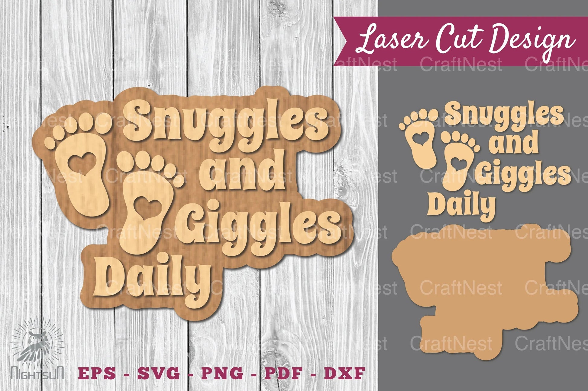 Baby Quotes Laser Cut Decoration Clipart Bundle - CraftNest - Digital Crafting and Art