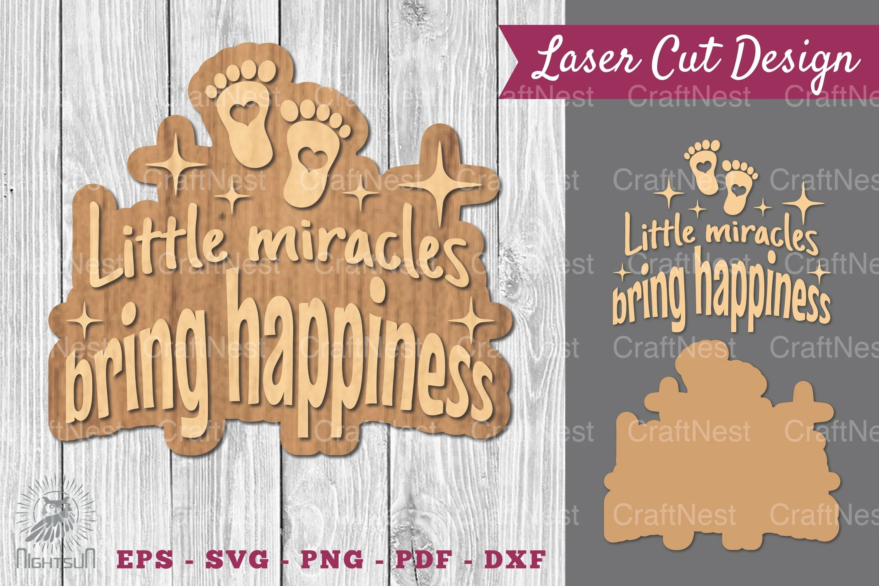 Baby Quotes Laser Cut Decoration Clipart Bundle - CraftNest - Digital Crafting and Art