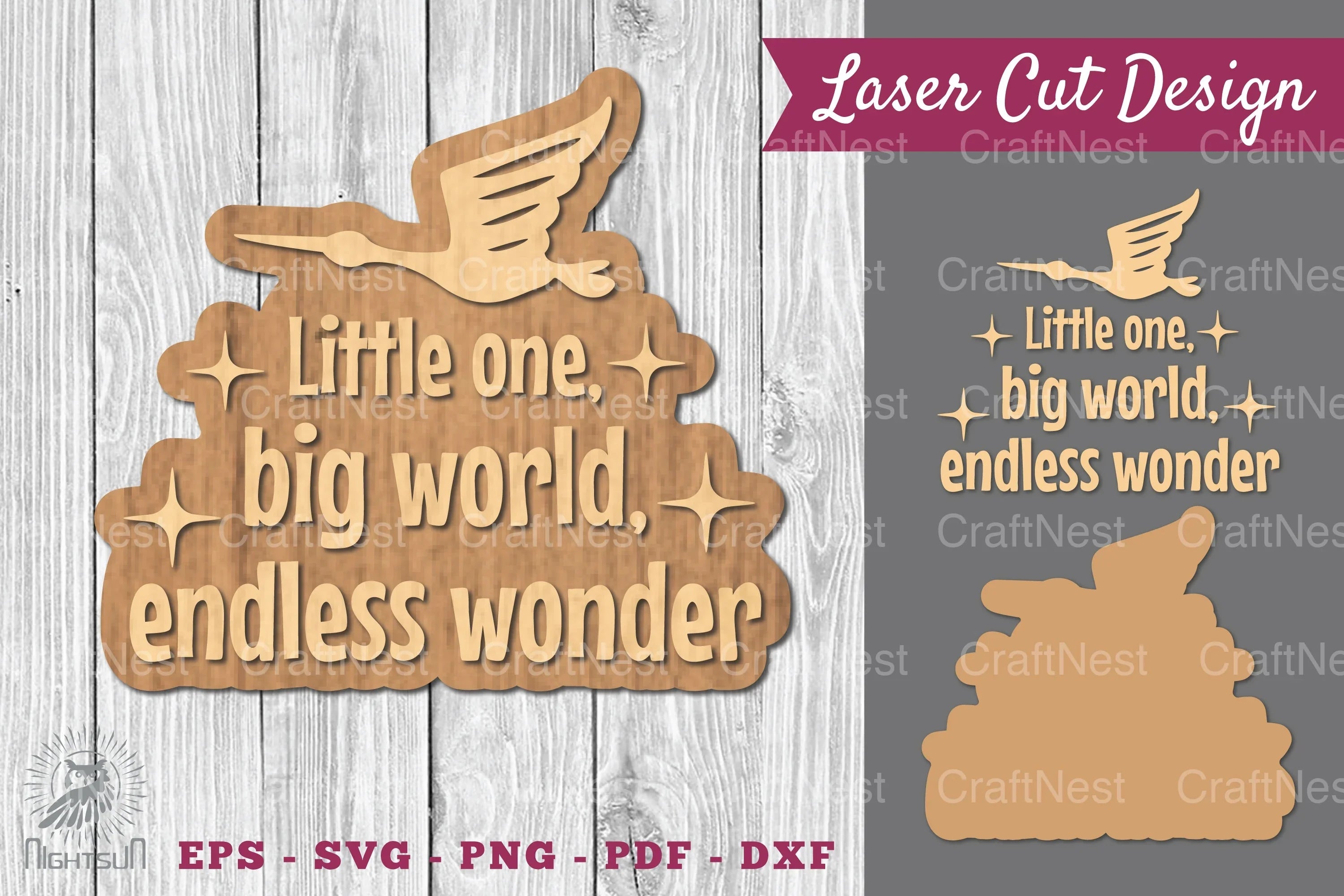 Baby Quotes Laser Cut Decoration SVG Bundle - CraftNest - Digital Crafting and Art