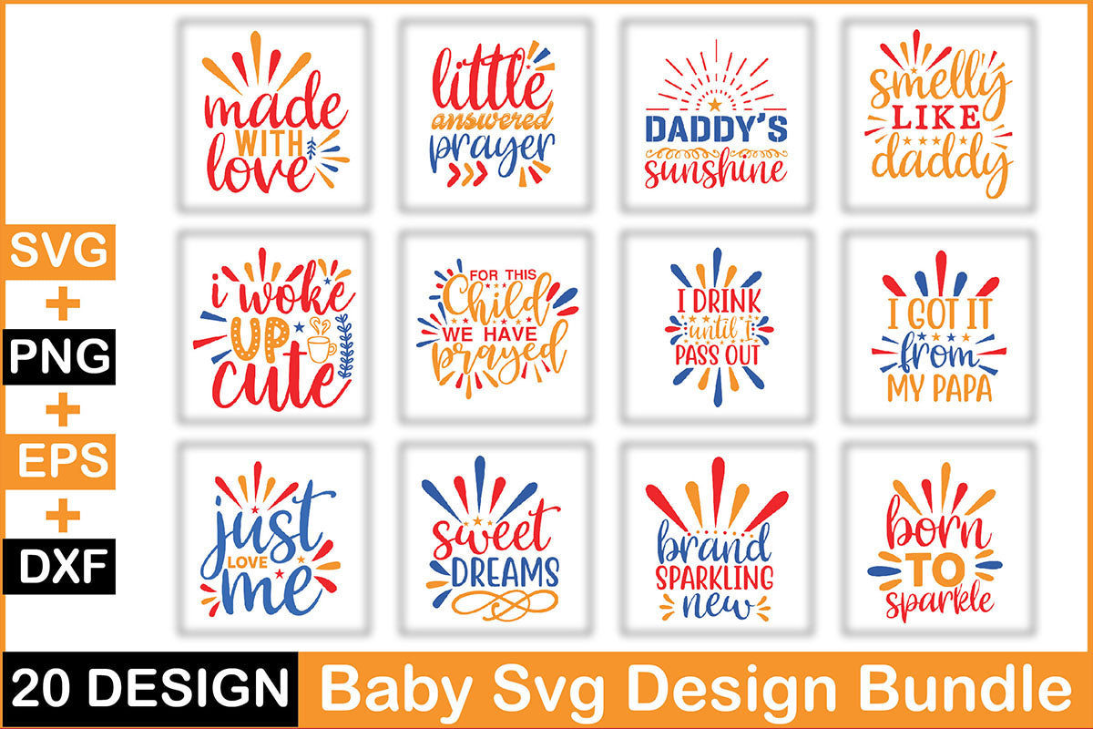 Baby 20 SVG Bundle 1