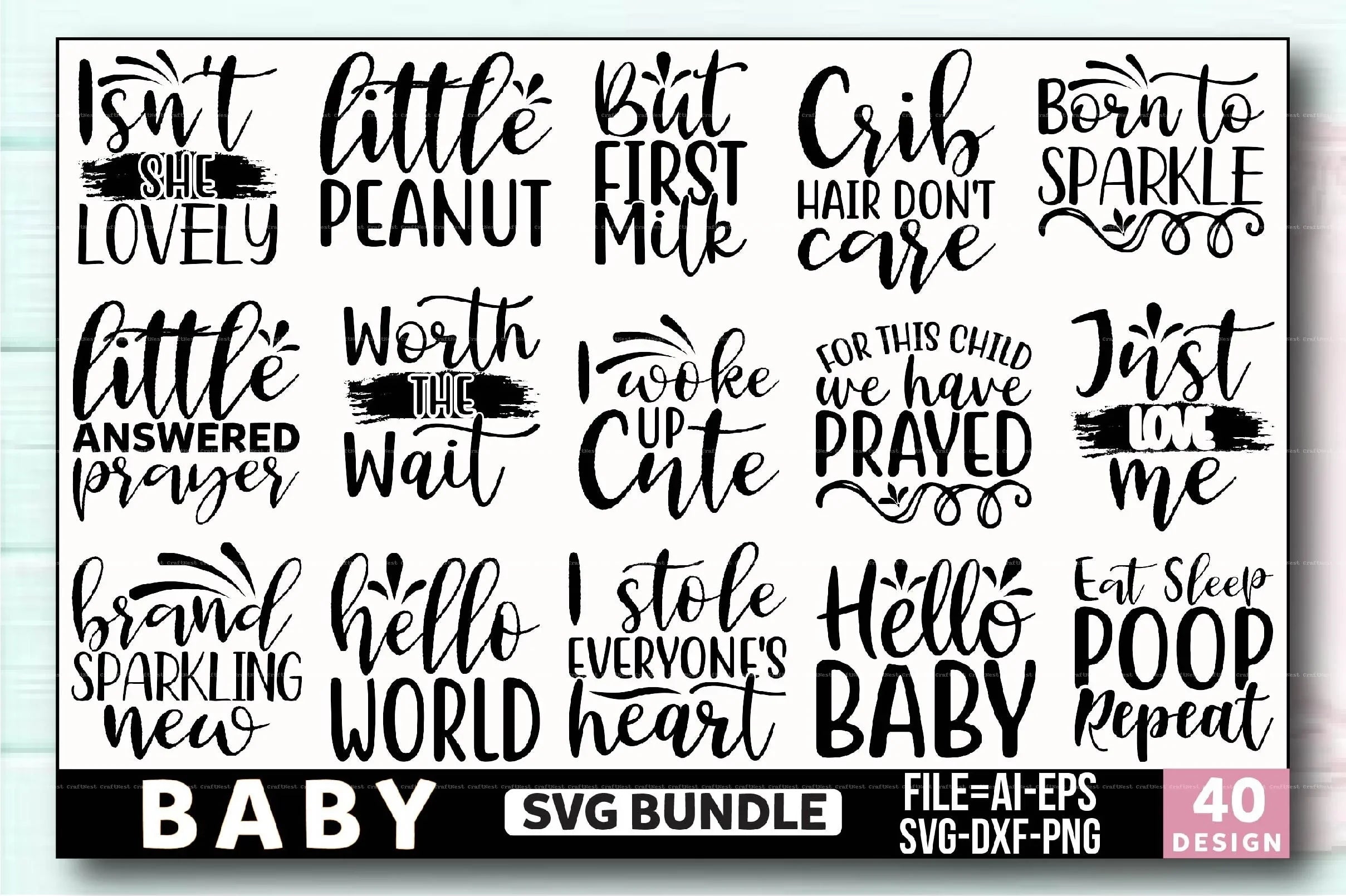 Baby Design SVG Bundle