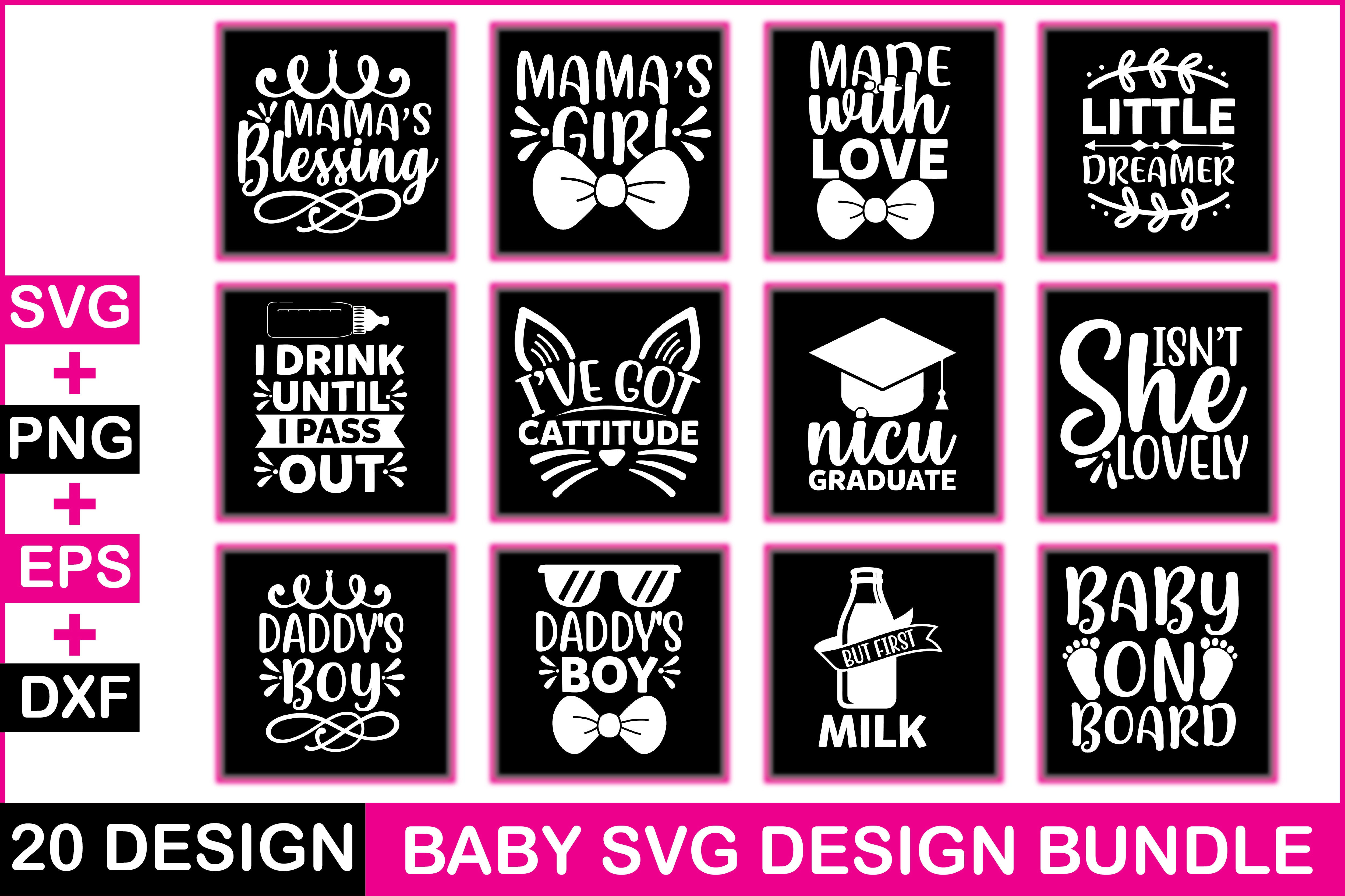 Baby 20 SVG Bundle