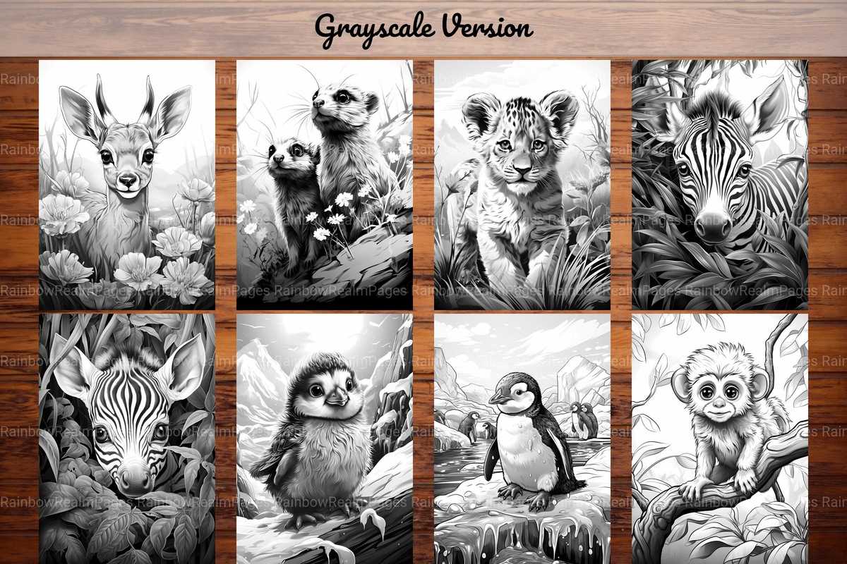 Baby Animals Coloring Books - CraftNest