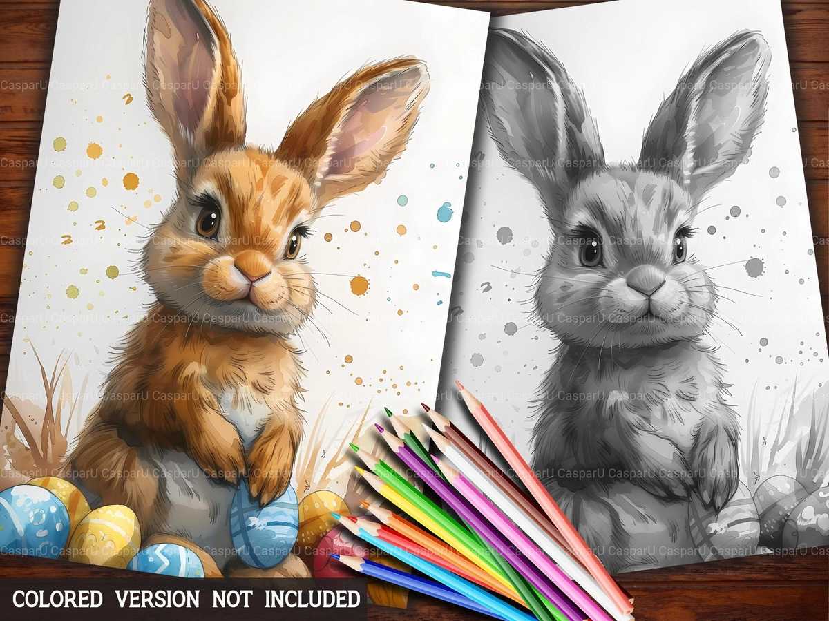 Easter Bunnies Coloring Books - CraftNest