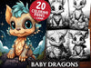 Baby Dragons Coloring Books