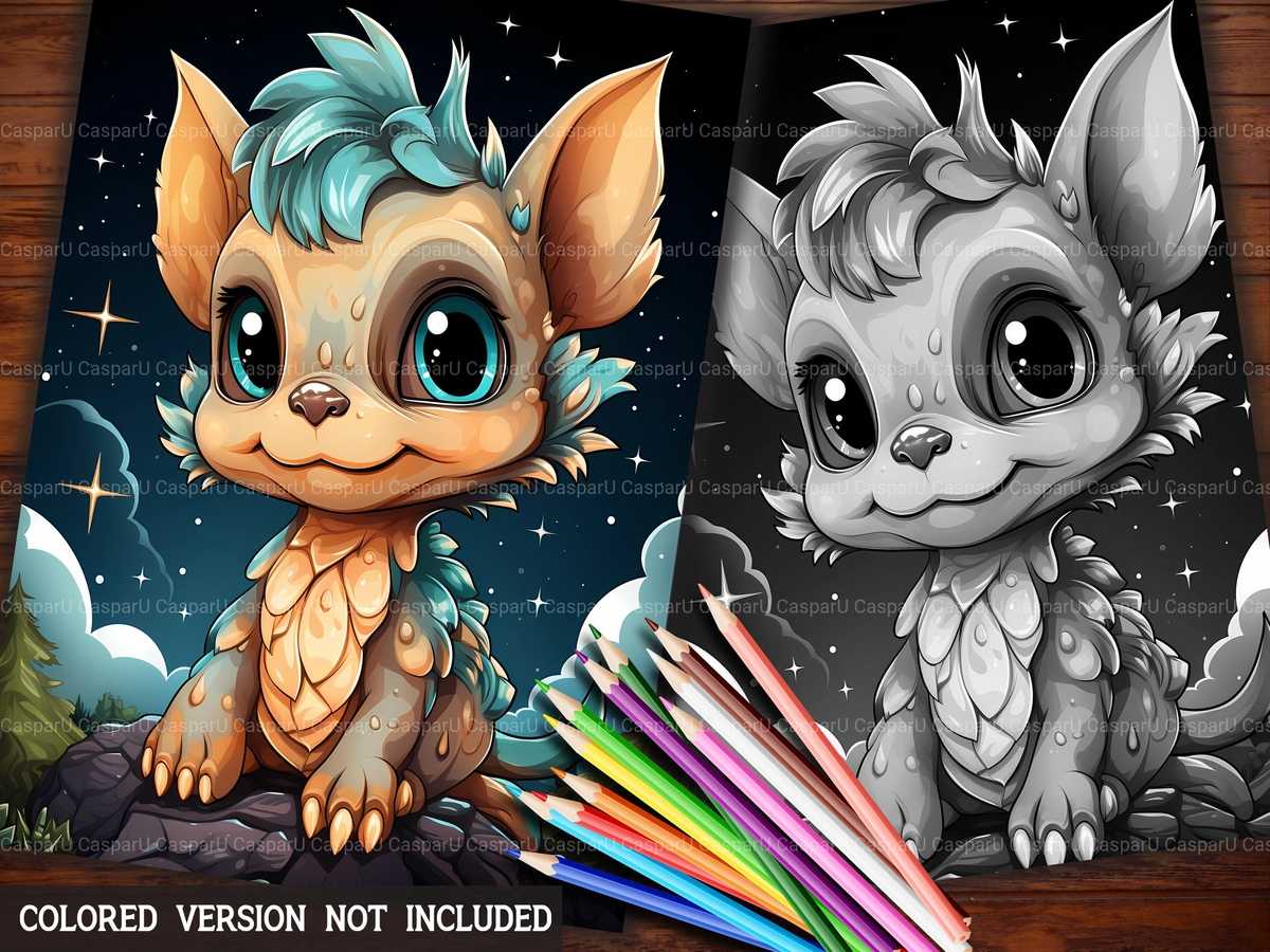 Baby Dragons Coloring Books - CraftNest