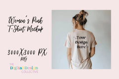 Pink Bella Canvas T-Shirt Mockup - CraftNest - Digital Crafting and Art