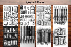 Back To School Essential Coloring Books - CraftNest - Digital Crafting and Art