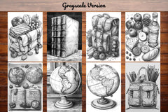 Back To School Essential Coloring Books - CraftNest - Digital Crafting and Art