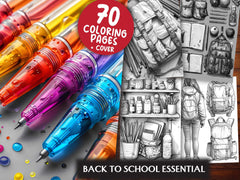 Back To School Essential Coloring Books - CraftNest - Digital Crafting and Art