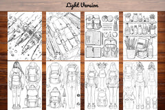 Back To School Essential Coloring Books - CraftNest - Digital Crafting and Art