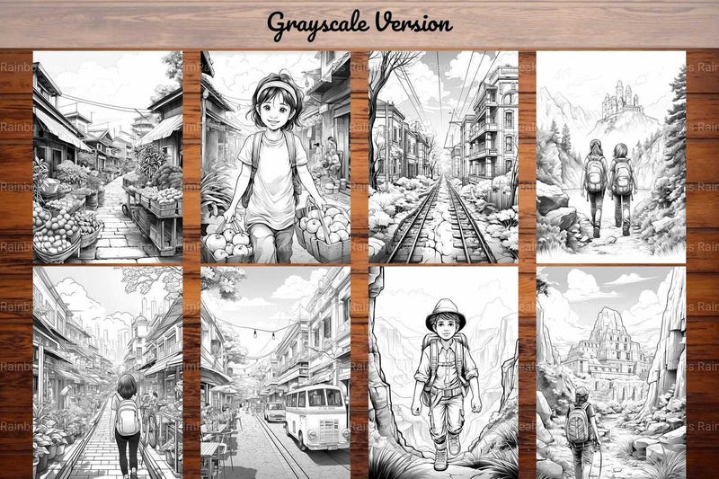 Backpacking Coloring Books - CraftNest