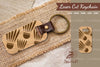 Badminton Ball Laser Cut Keychain Design Bundle