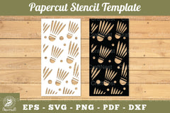 Badminton Ball Papercut Stencil Template Clipart Bundle - CraftNest - Digital Crafting and Art