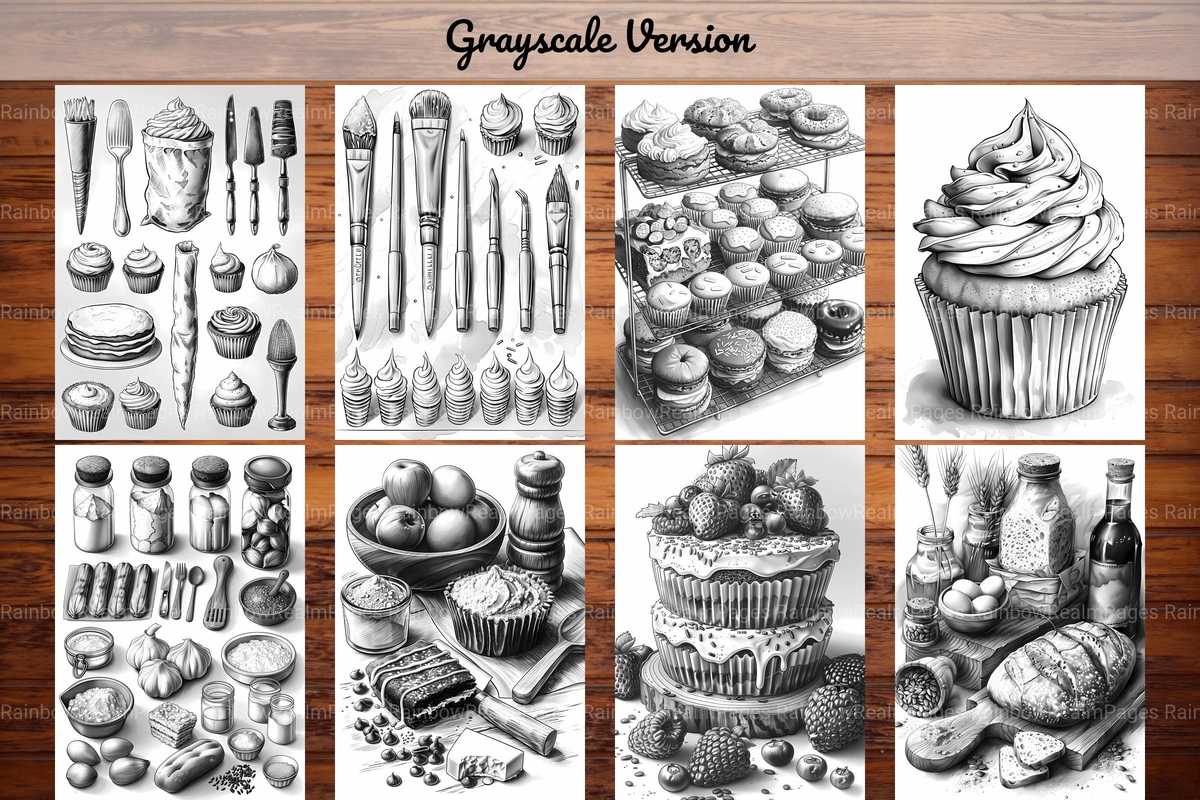 Baking Coloring Books - CraftNest - Digital Crafting and Art