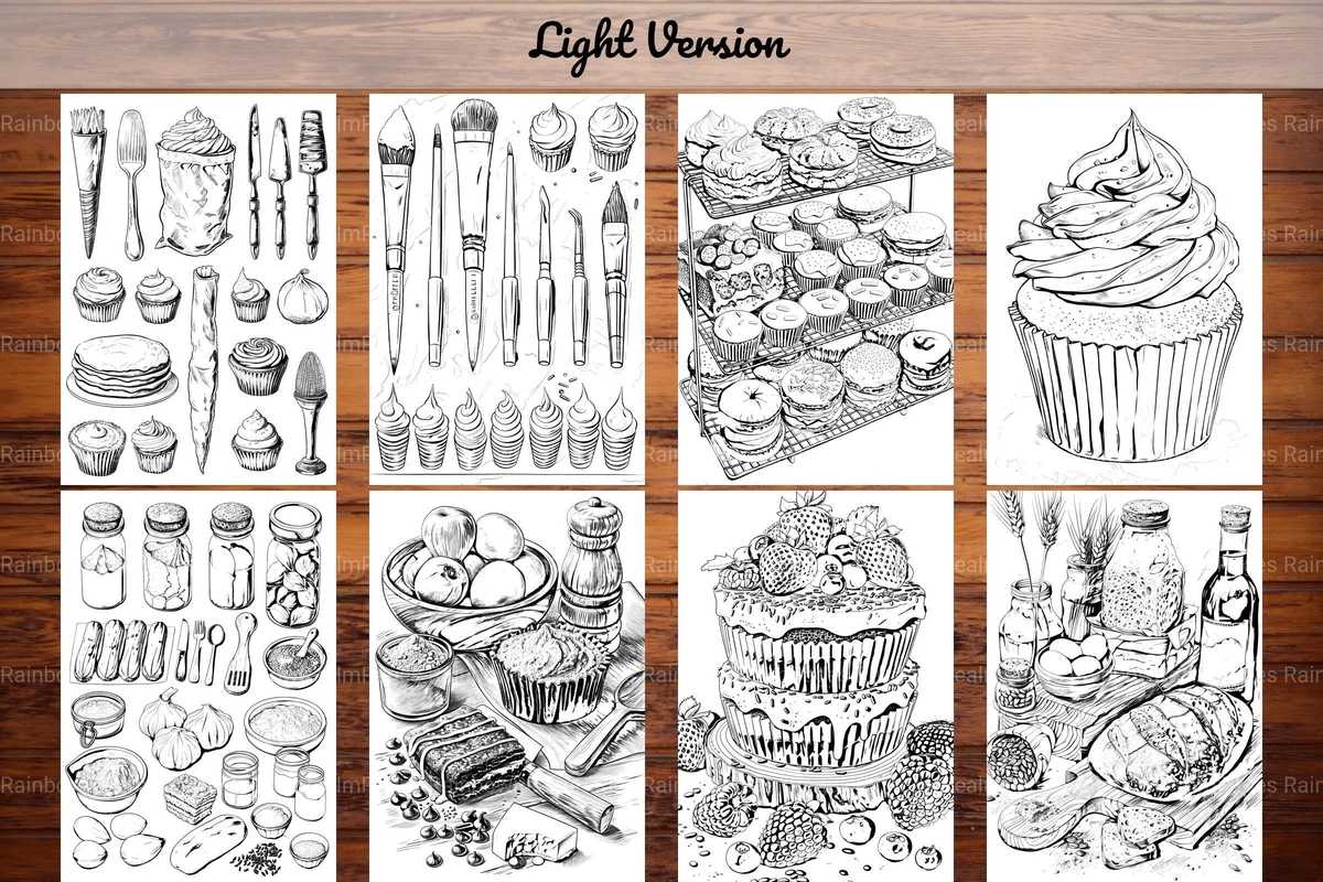 Baking Coloring Books - CraftNest - Digital Crafting and Art