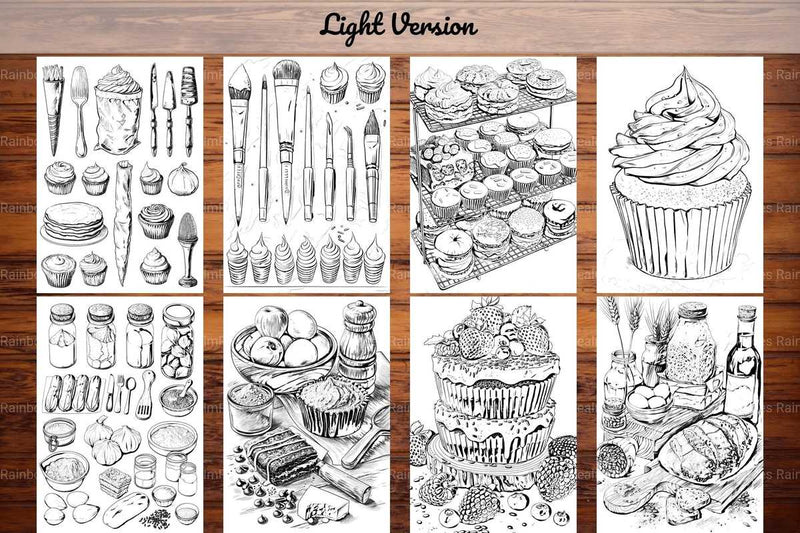 Baking Coloring Books - CraftNest - Digital Crafting and Art