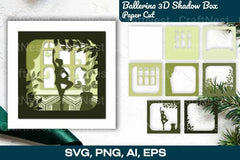 Ballerina 3D Shadow Box Cut SVG Bundle - CraftNest - Digital Crafting and Art