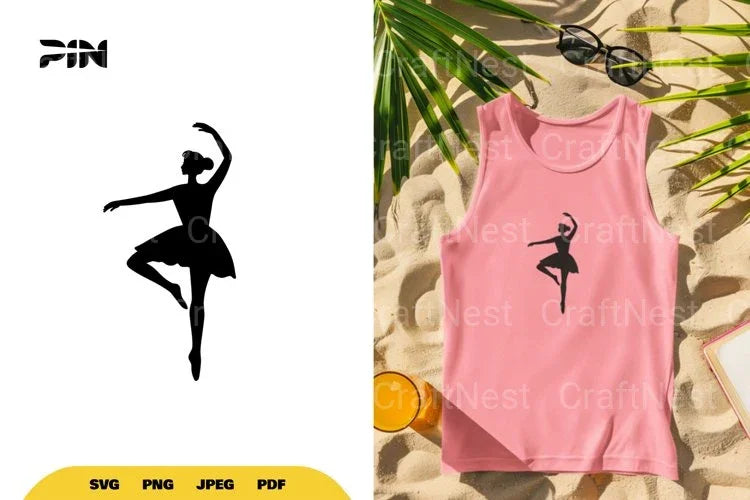 Ballerina Silhouette SVG Bundle - CraftNest - Digital Crafting and Art