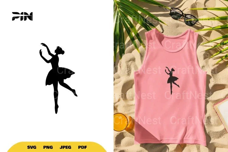 Ballerina Silhouette SVG Bundle - CraftNest - Digital Crafting and Art